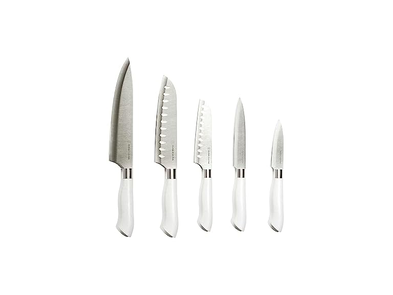 Eco-Friendly 5Pc Kitchen Knife Set w/ Sheaths