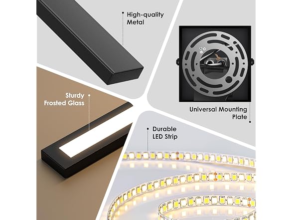 BesLowe 2-Pack 31.75in Wall Light