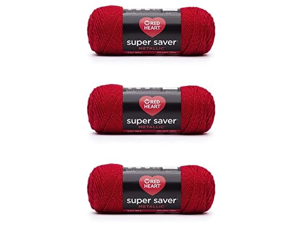 Red Heart Super Saver Metallic Yarn for