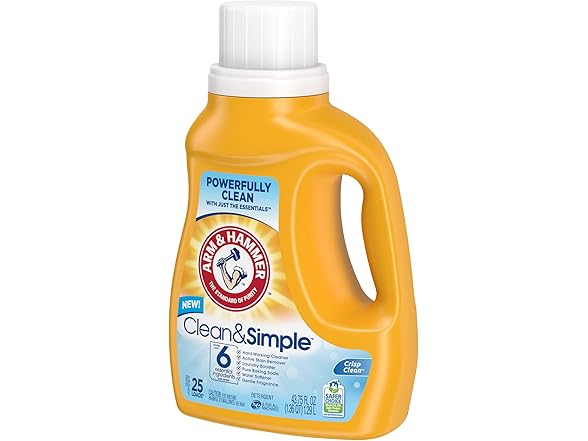 Arm & Hammer Clean & Simple, 25 Loads Li