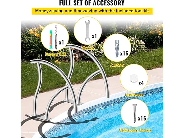 VEVOR Pool Handrail