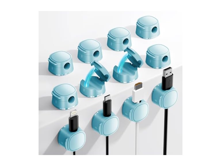 FlyCoco 12 Pack Magnetic Cable Management Clips - FlyCo