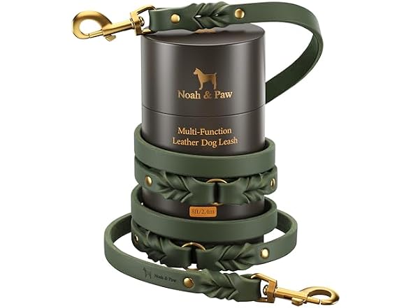 NOAH & PAW Leather Dog Leash