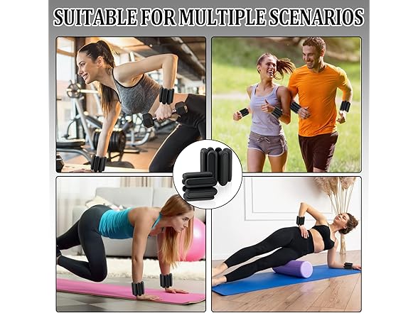 Jeikior Adjustable Ankle Weights