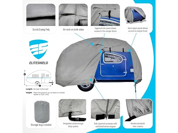 EliteShield Premium Teardrop Trailer