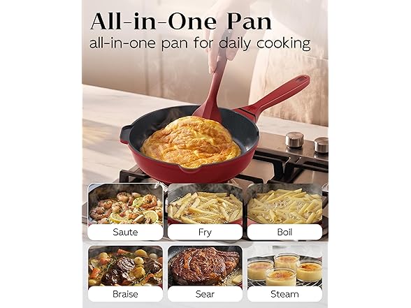 Titanium Saute Pan With Lid