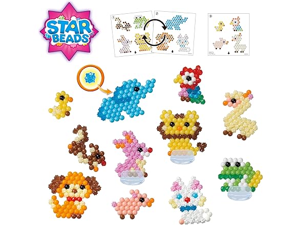 Aquabeads Arts & Crafts Animal Buddies Theme Refill
