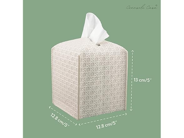 Premium PU Leather Tissue Box Holder
