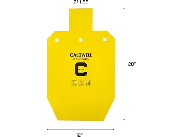 Caldwell High Caliber Steel Targets 3/8 Inch Thickness