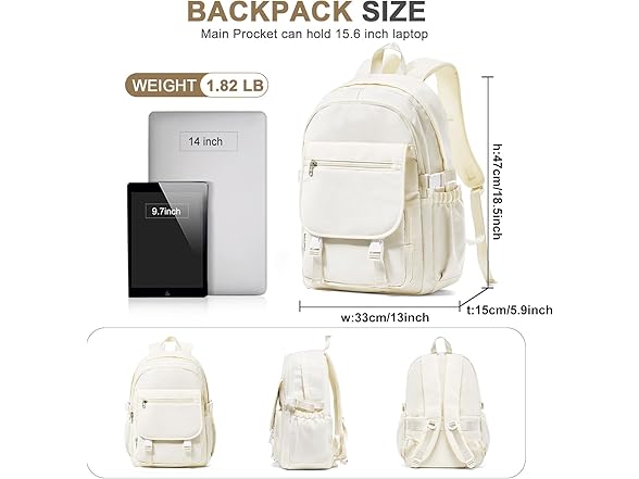 Lendolk Aesthetic School Backpack