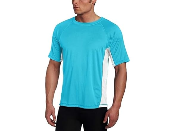 Kanu Surf Men's Aqua/White Rashguard (M)