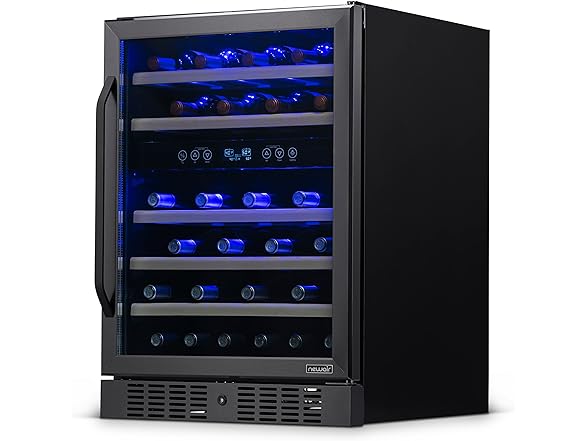 Newair Built-in Dual Zone Wine Fridge - 46 Bottles
