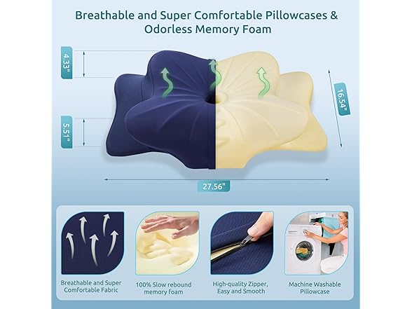 DONAMA Cervical Pillow, King Size