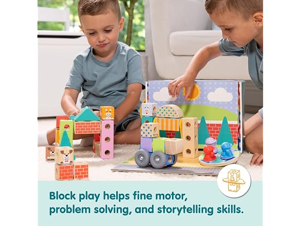 Melissa & Doug Wooden Building Blocks