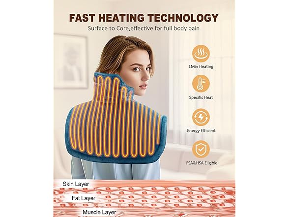 Heating Pad for Neck and Shoulders
