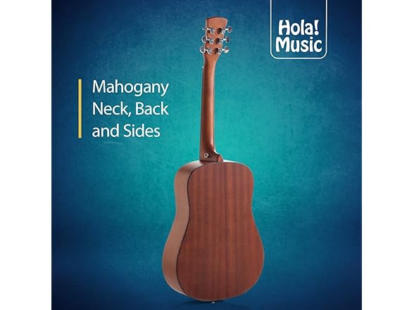 Hola! Music LEFT Handed 36in Acoustic Guitar Bundle