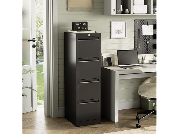 BouPower 4 Drawer File Cabinet with Lock
