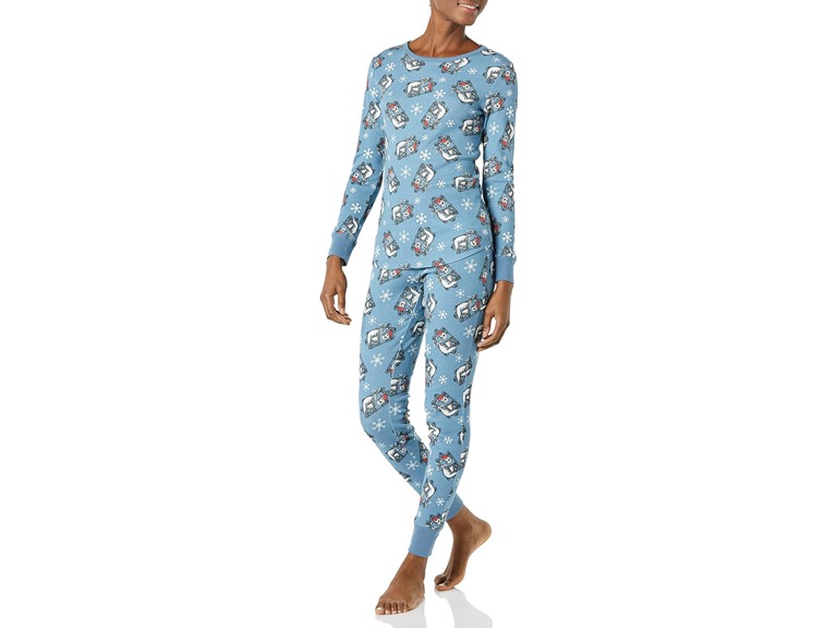 Amazon Essentials Womens Snug-Fit Cotton PJ Set - Gallery 7