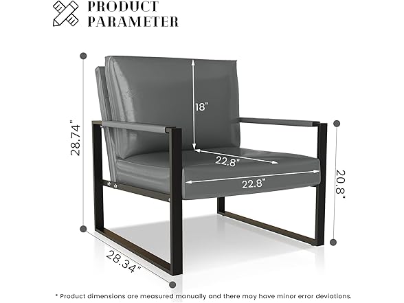 Recaceik Leather Accent Chair