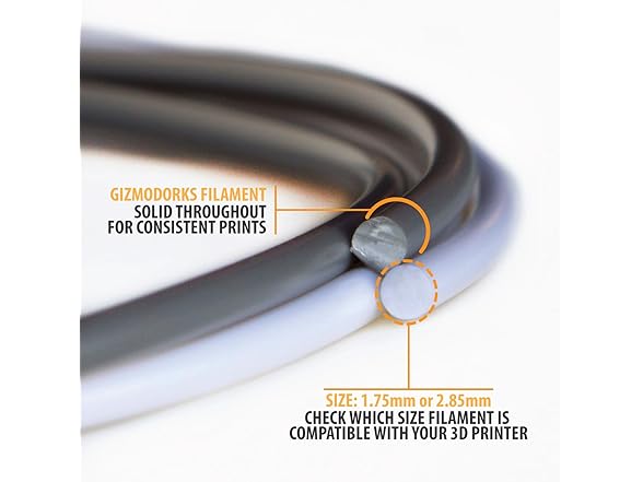 Gizmo Dorks PLA Filament for 3D Printers