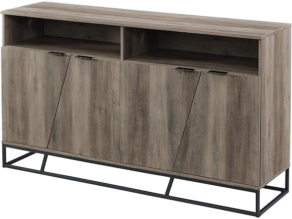Walker Edison Angled Door Cabinet-Sidebo