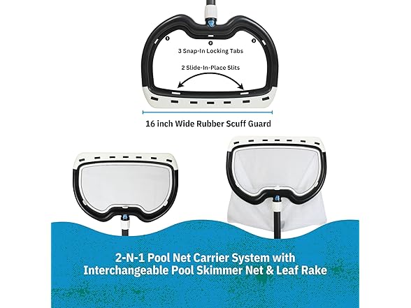 Wessel-Werk Pool Net Skimmer with 2-in-1