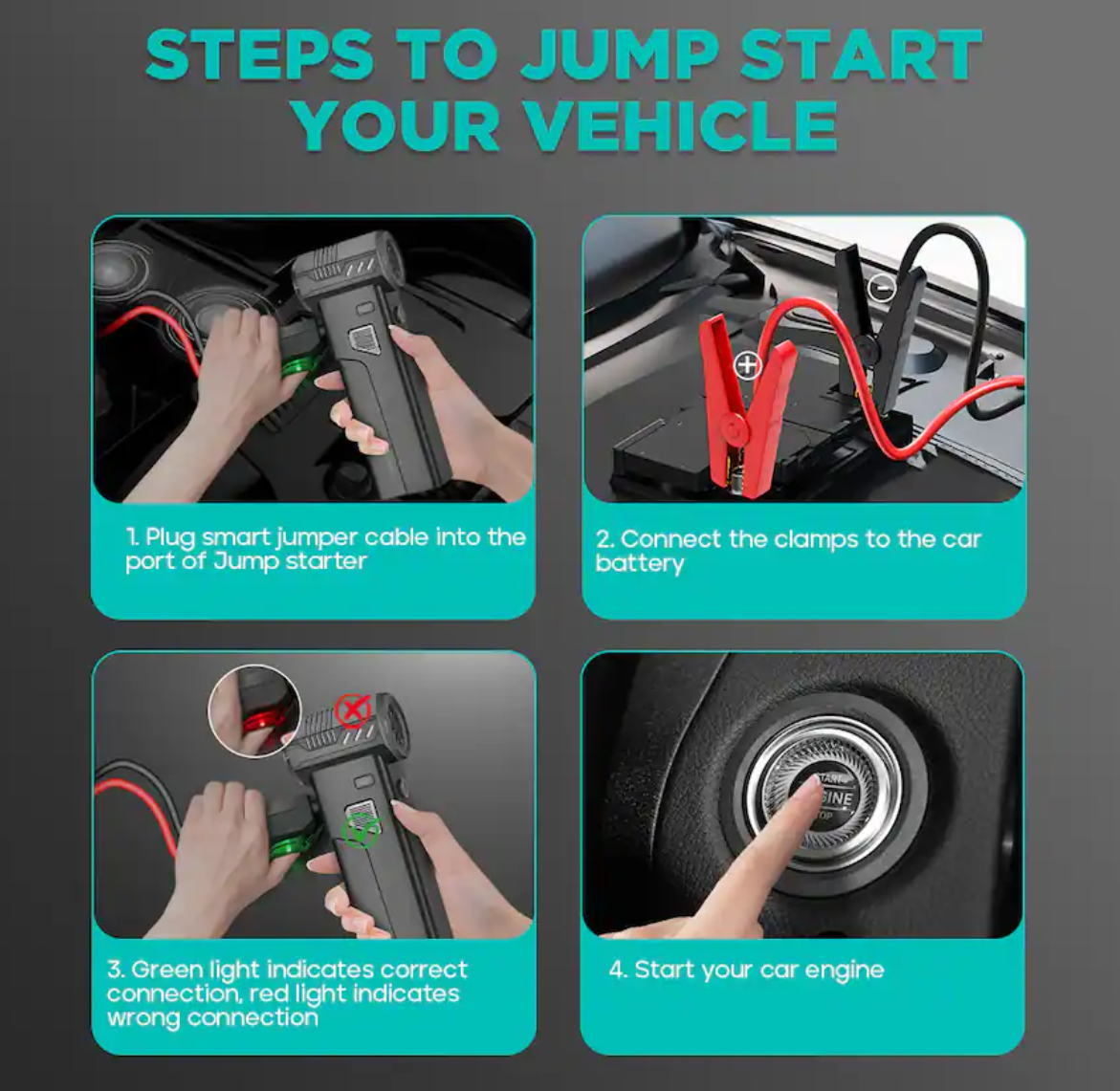 Pursuit R55 5-in-1 Jump Starter, Inflator, Booster - Gallery 19