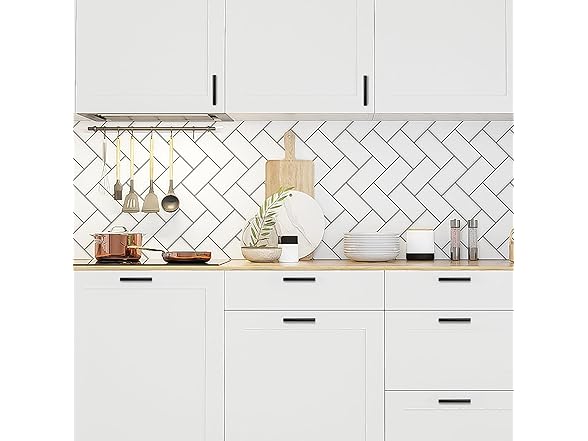 (30 Pack) 5" Matte Black Cabinet Pulls