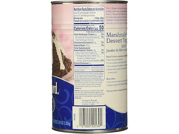 Marshmallow Dessert Topping 2lb. 4 oz.