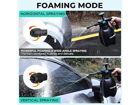 HAUSHOF Hand Pump Sprayer 1/2 Gallon Blue Green