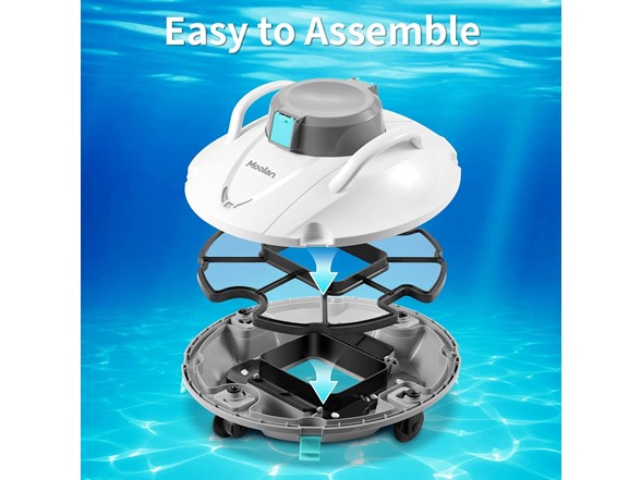 Moolan S1 Cordless Pool Vacuum Cleaner White - Gallery 2