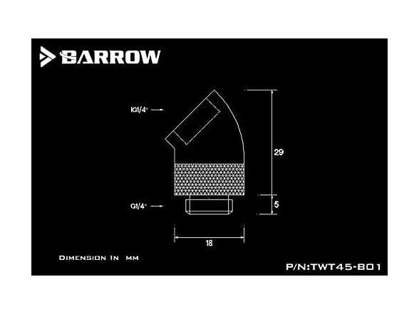 Barrow Barrow G1/4 Male to Female Extender