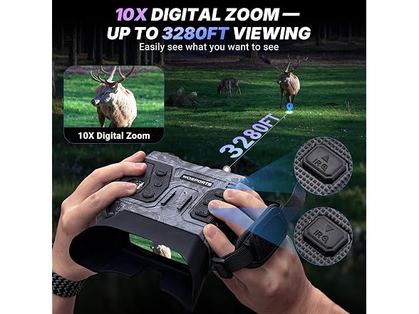 WOSPORTS Night Vision Goggles 3280ft - Gallery 6