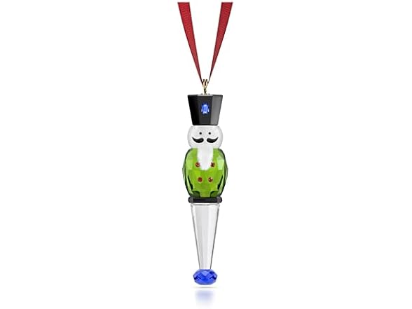Swarovski Holiday Cheers:Ornament Nutcracker Green
