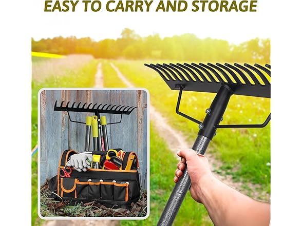 Angogoo Heavy Duty Metal Rakes