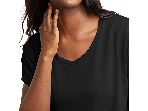 Hanes Women Originals Twisted Neck T-shirt
