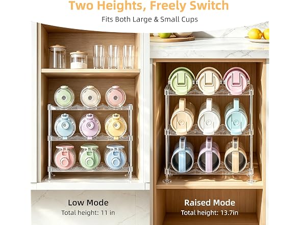 VNYIFAN Stackable Water Bottle Organizer