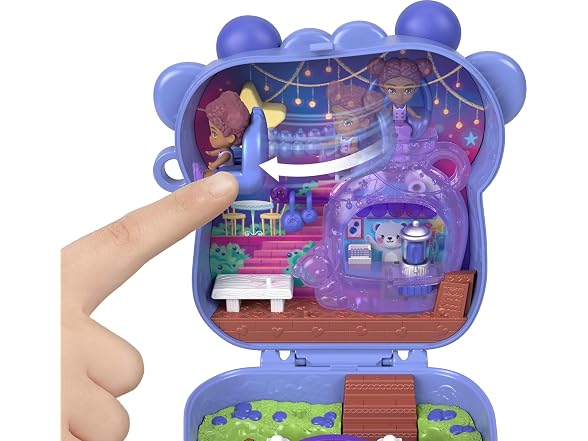 Polly Pocket Dolls and Playset, Blueberry Besties Compact
