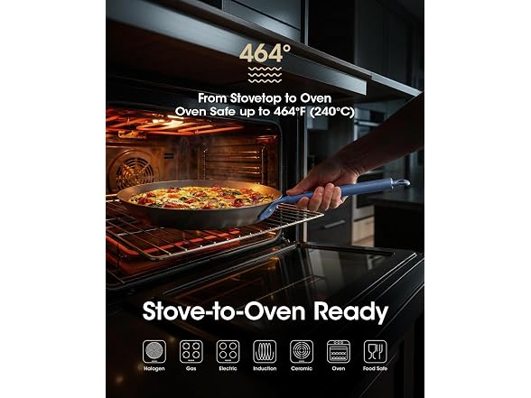 stackbear Carbon Steel Frying Pan Set
