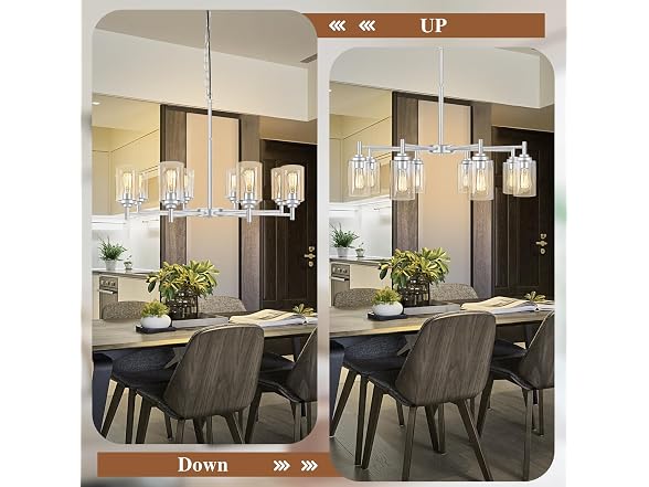 Sucolite B0DLFTB79G 8-Light Chandelier for Dining 