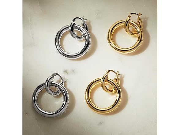 Amazon Essentials 14K Gold Plated Polished Top