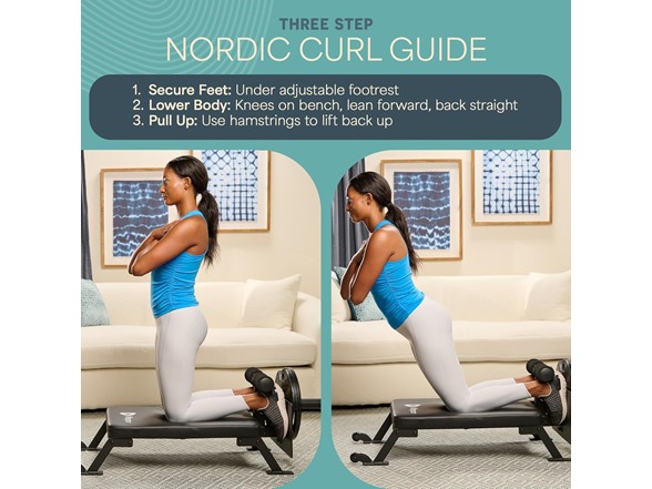 LifePro NordicFlex Glute Ham Bench