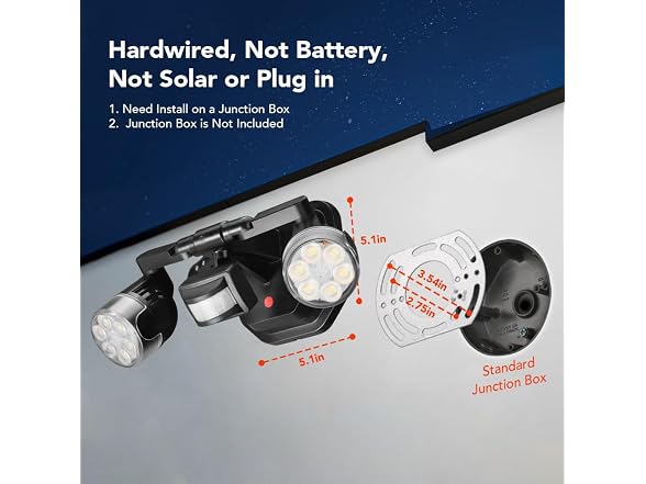 OREiN Dual-Head Motion Flood Light