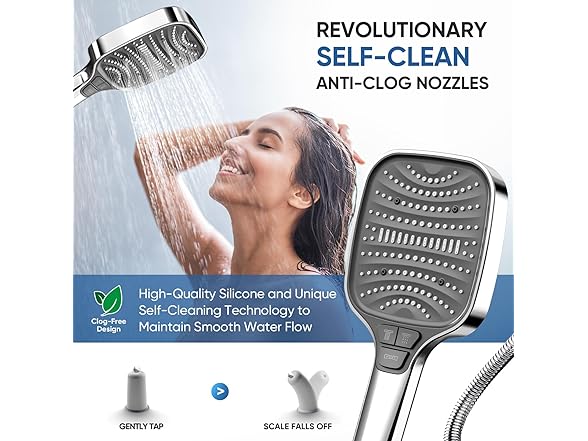 High Pressure 8-mode Handheld Shower Head