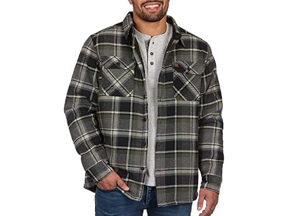 Coleman Men (L) Sherpa Lined Yukon Flannel Jackets
