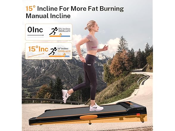 ACTFLAME Walking Pad with Incline, Portable Treadmill for Ho (Open Box)