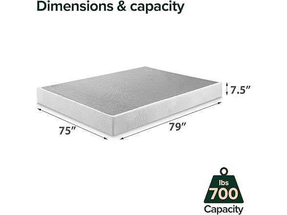 Zinus 7.5" Quick Lock King Box Spring