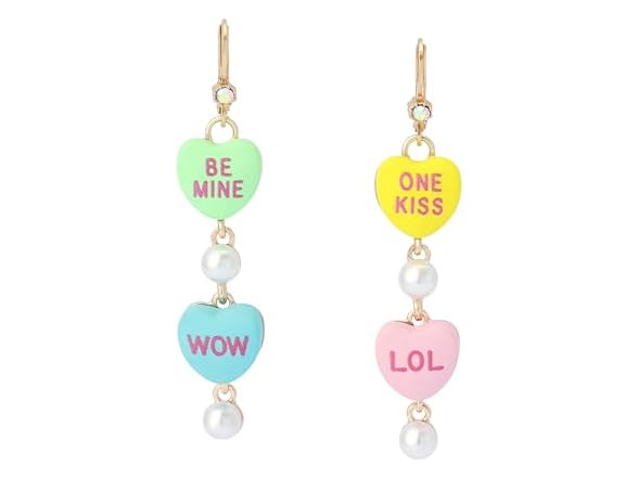 Betsey Johnson Sweetheart Linear Earring