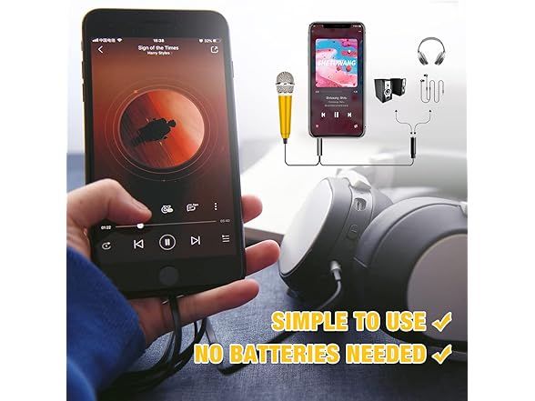 DELADOLA Mini Microphone - Portable 