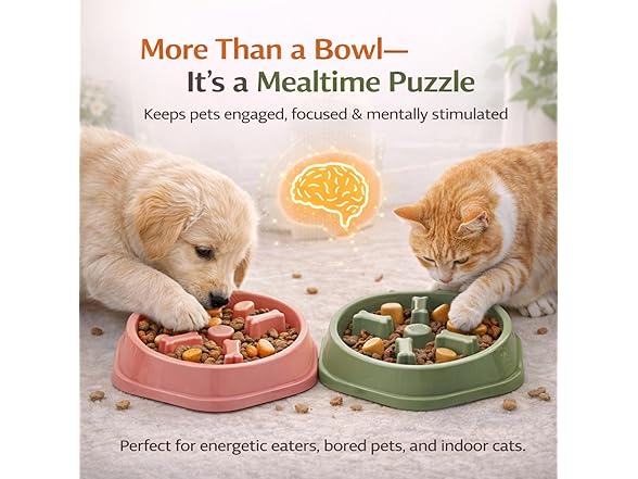 SNIFIT Slow Feeder Bowl for Small & Medium Cats & Dogs